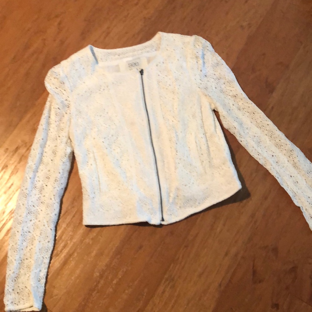 Cream lace jacket